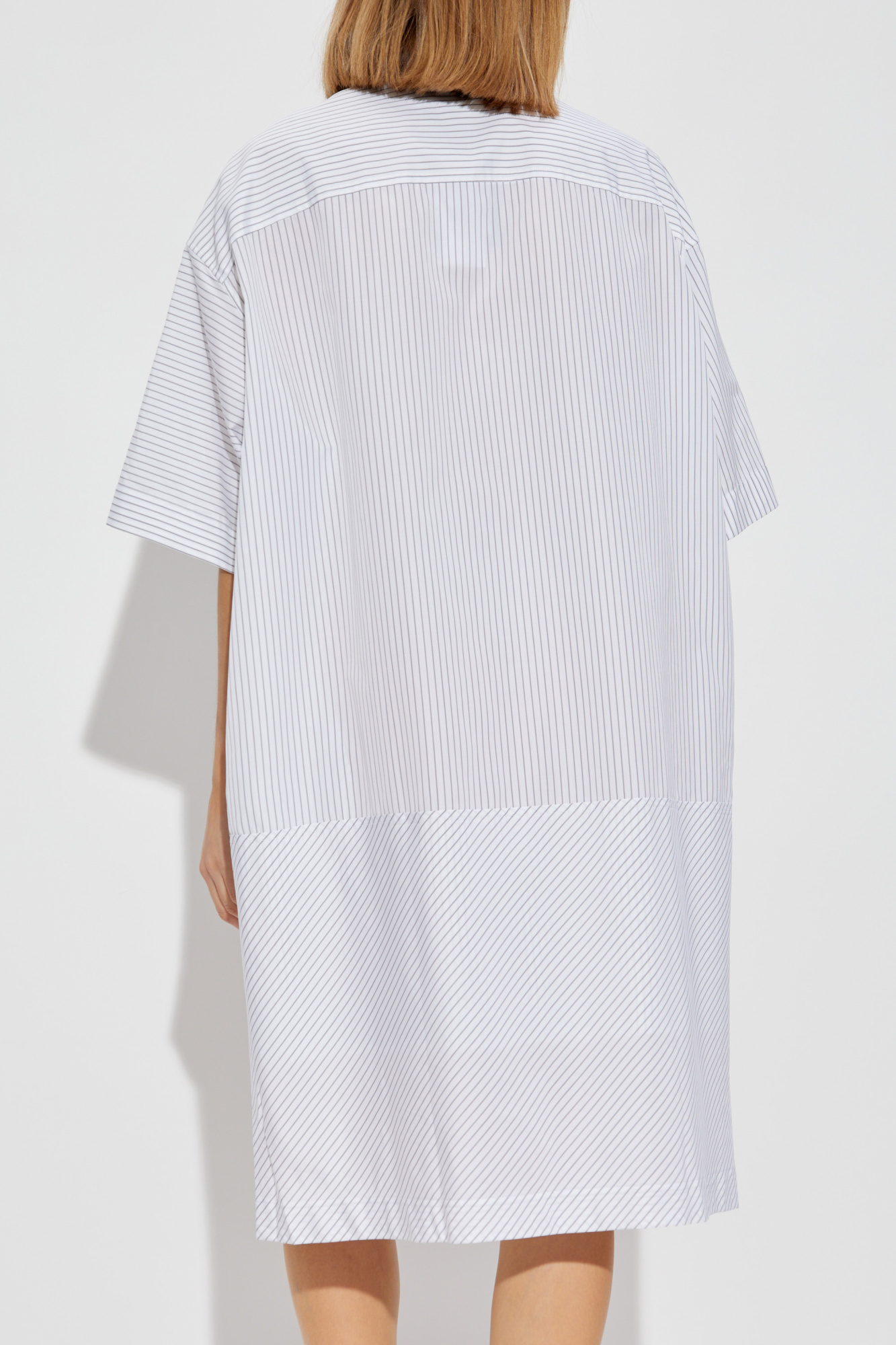 Tシャツ・カットソー J W ANDERSON White cotton shirt mini dress DR0479PG1783006_1_bb31211f-